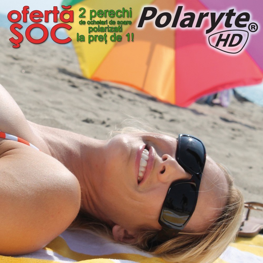 Polaryte HD - 2 perechi de ochelari de soare polarizati la pret de 1 | Produs Original de la Telestar