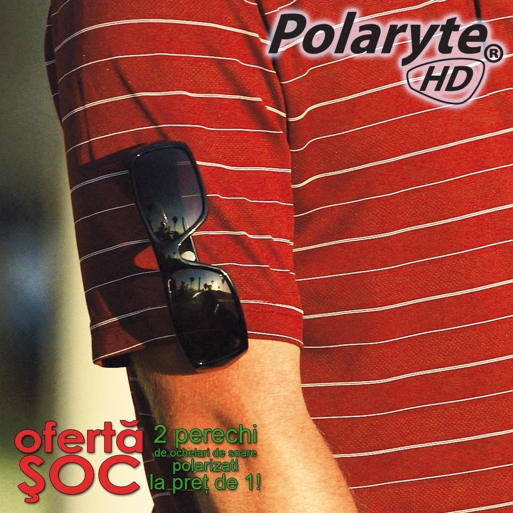 Polaryte HD - 2 perechi de ochelari de soare polarizati la pret de 1 | Produs Original de la Telestar