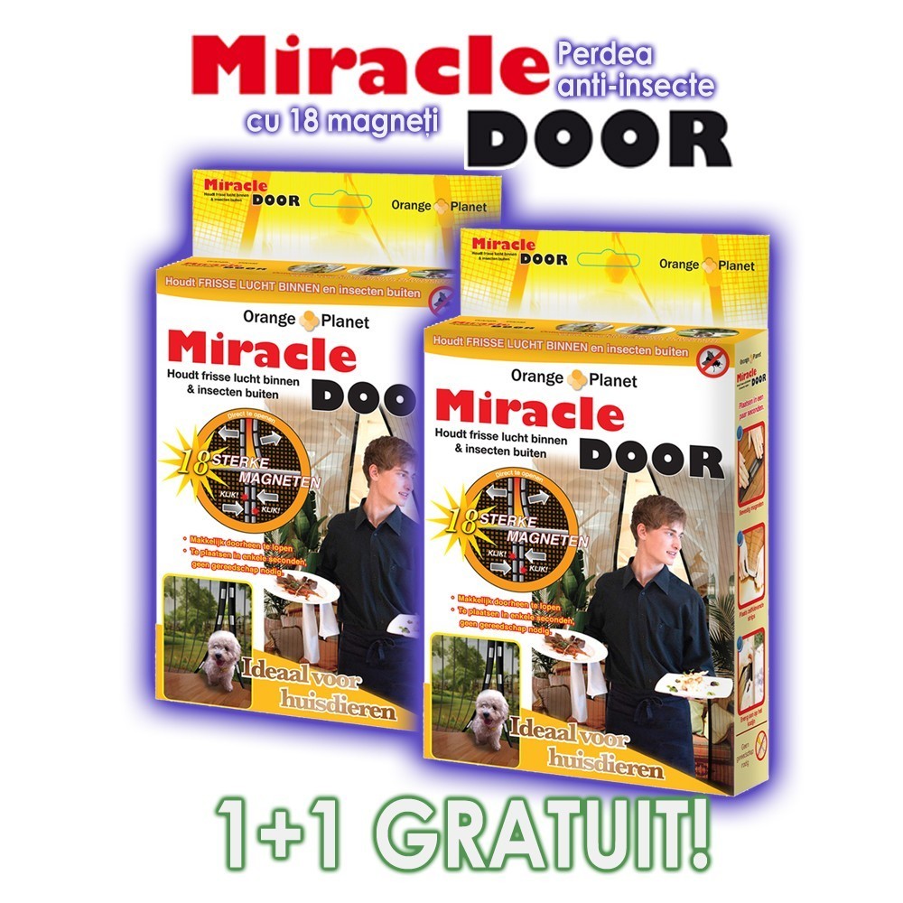 Miracle Door - 2 perdele anti-insecte | Produs Original de la Telestar