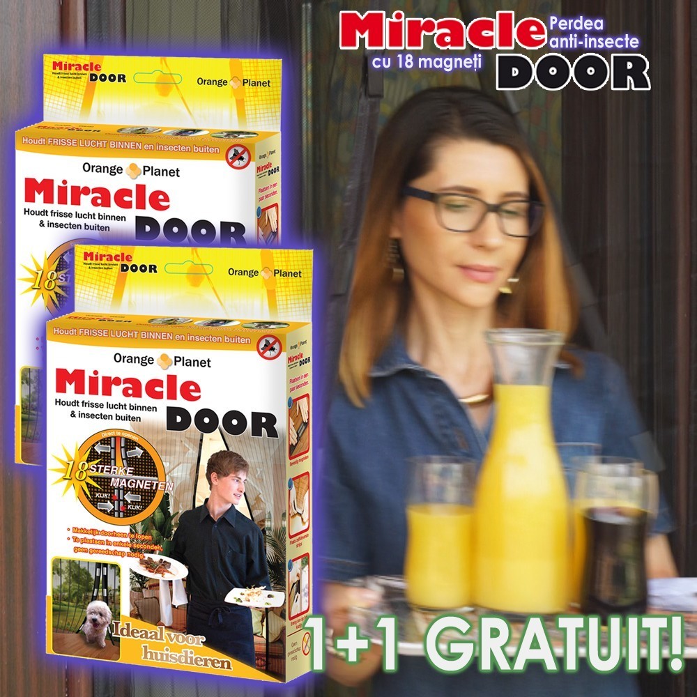 Miracle Door - 2 perdele anti-insecte | Produs Original de la Telestar