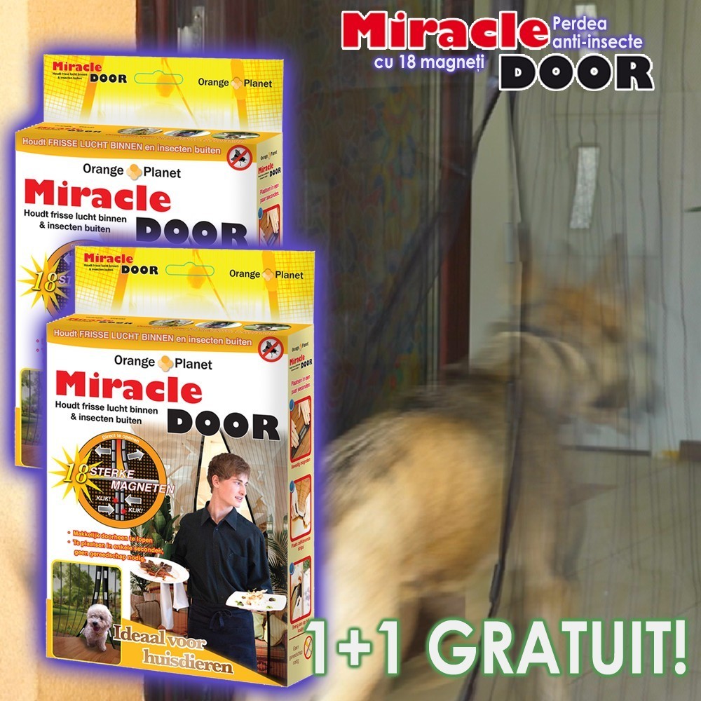Miracle Door - 2 perdele anti-insecte | Produs Original de la Telestar