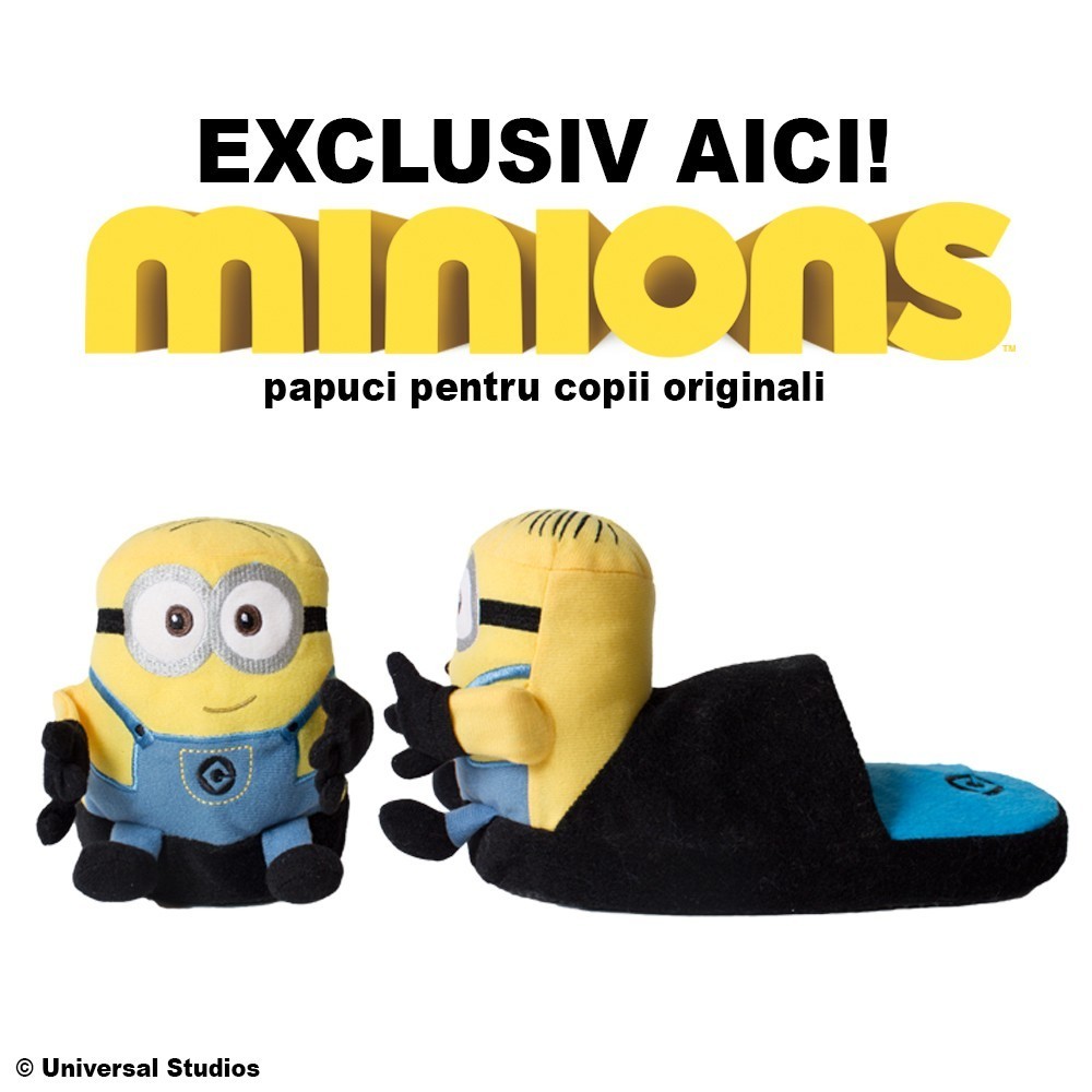 atmosphere Actor holy Minions Stompeez - papuci pentru copii originali cu personajele Minions | Produs Original de la Telestar atmosphere Actor holy Minions Stompeez - papuci pentru copii originali cu personajele Minions | Produs Original de la Telestar
