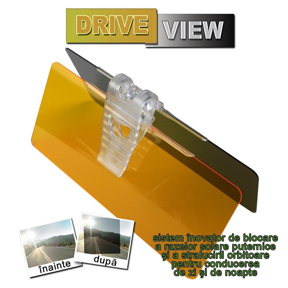 Drive View - sistem de blocare a razelor solare puternice si a stralucirii orbitoare | Produs Original de la Telestar