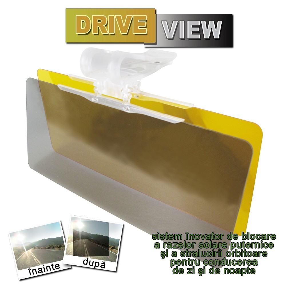 Drive View - sistem de blocare a razelor solare puternice si a stralucirii orbitoare | Produs Original de la Telestar