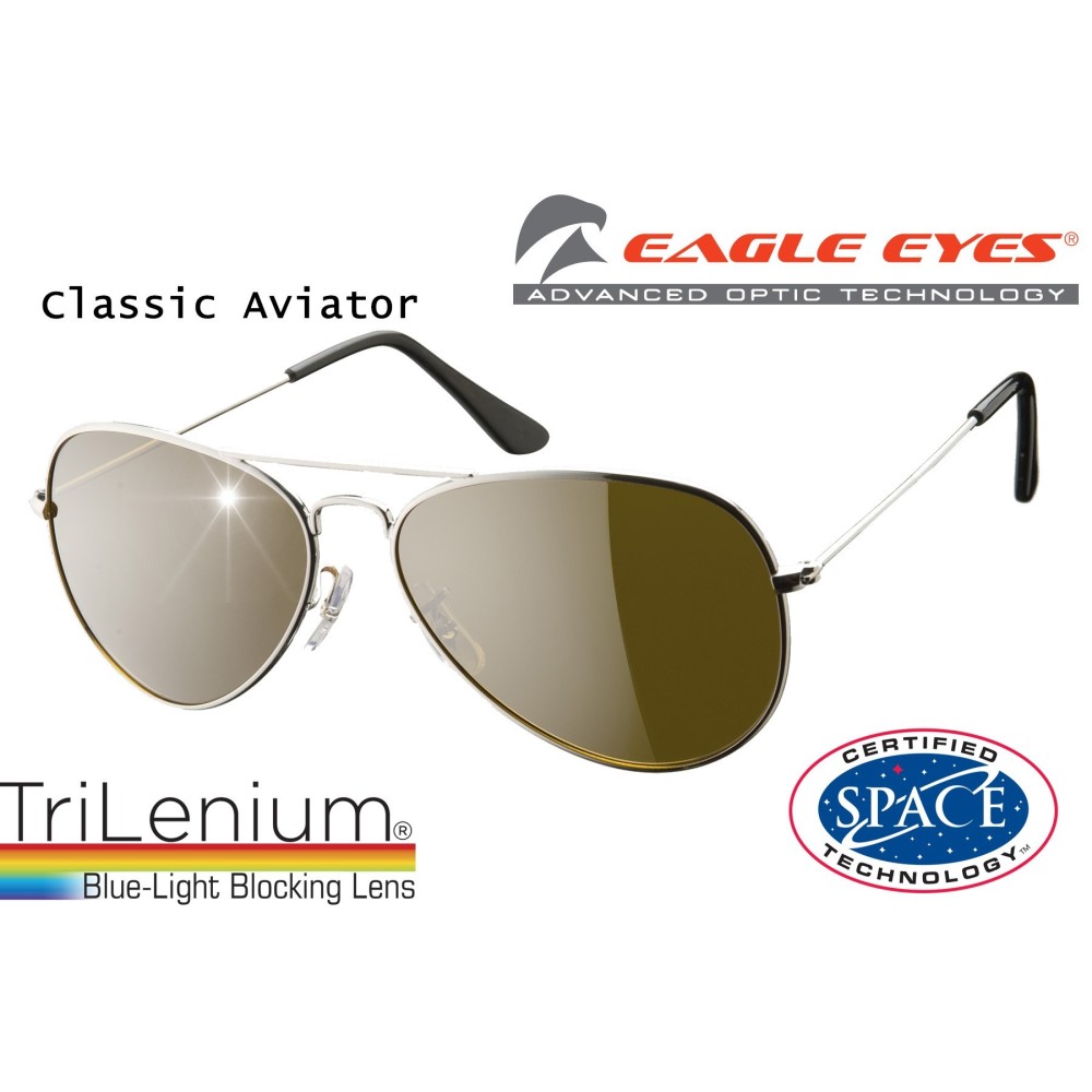Eagle Eyes Classic Aviator oferta - 2 perechi de ochelarii cu lentile TriLenium Polarizate | Produs Original de la Telestar