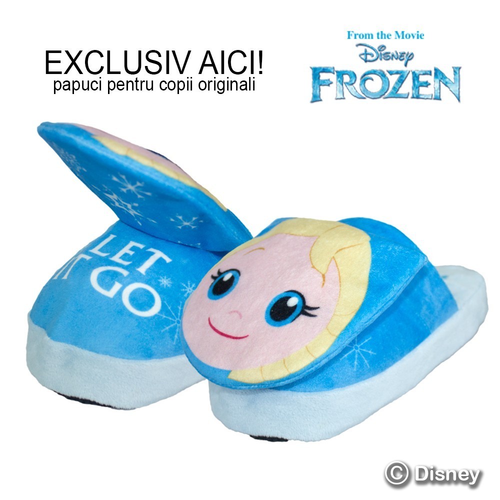 Frozen Elsa Stompeez - papuci pentru copii originali cu personajele Frozen | Produs Original de la Telestar Frozen Elsa Stompeez - papuci pentru copii originali cu personajele Frozen | Produs Original de la Telestar