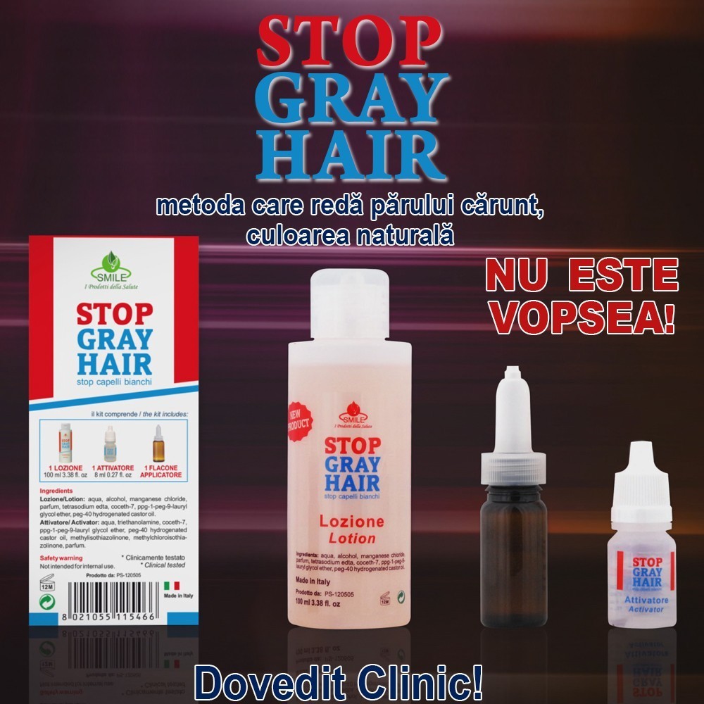 Stop Gray Hair Metoda Care Reda Parului Carunt Culoarea Naturala