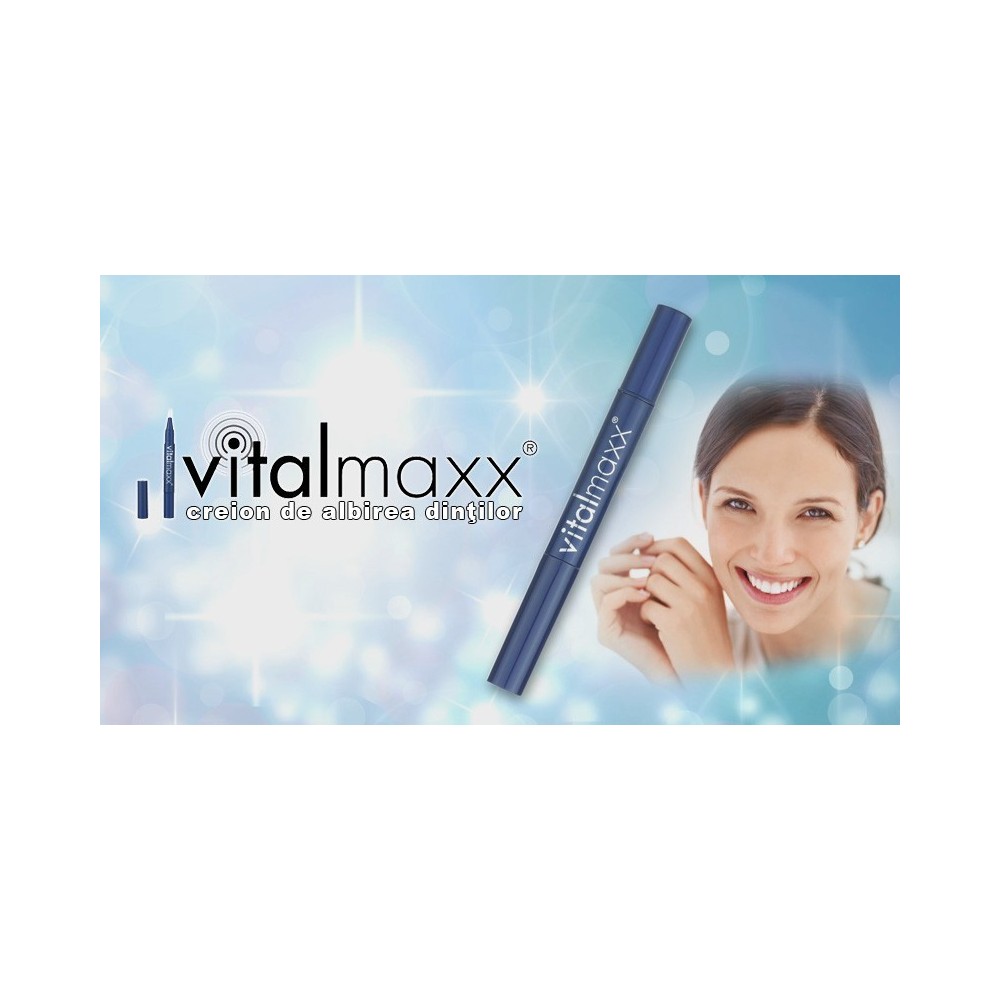 VitalMaxx Tooth Whitener - Creion de albire a dintilor | Produs Original de la Telestar