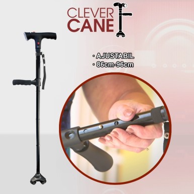 Clever Cane - baston avansat pliabil cu alarma, LED si 3 puncte de contact | Produs Original de la Telestar Clever Cane - baston avansat pliabil cu alarma, LED si 3 puncte de contact | Produs Original de la Telestar