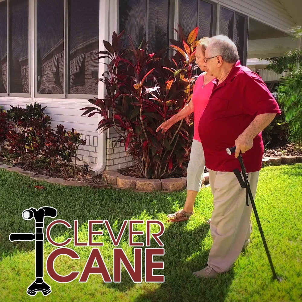 Clever Cane - baston avansat pliabil cu alarma, LED si 3 puncte de contact | Produs Original de la Telestar