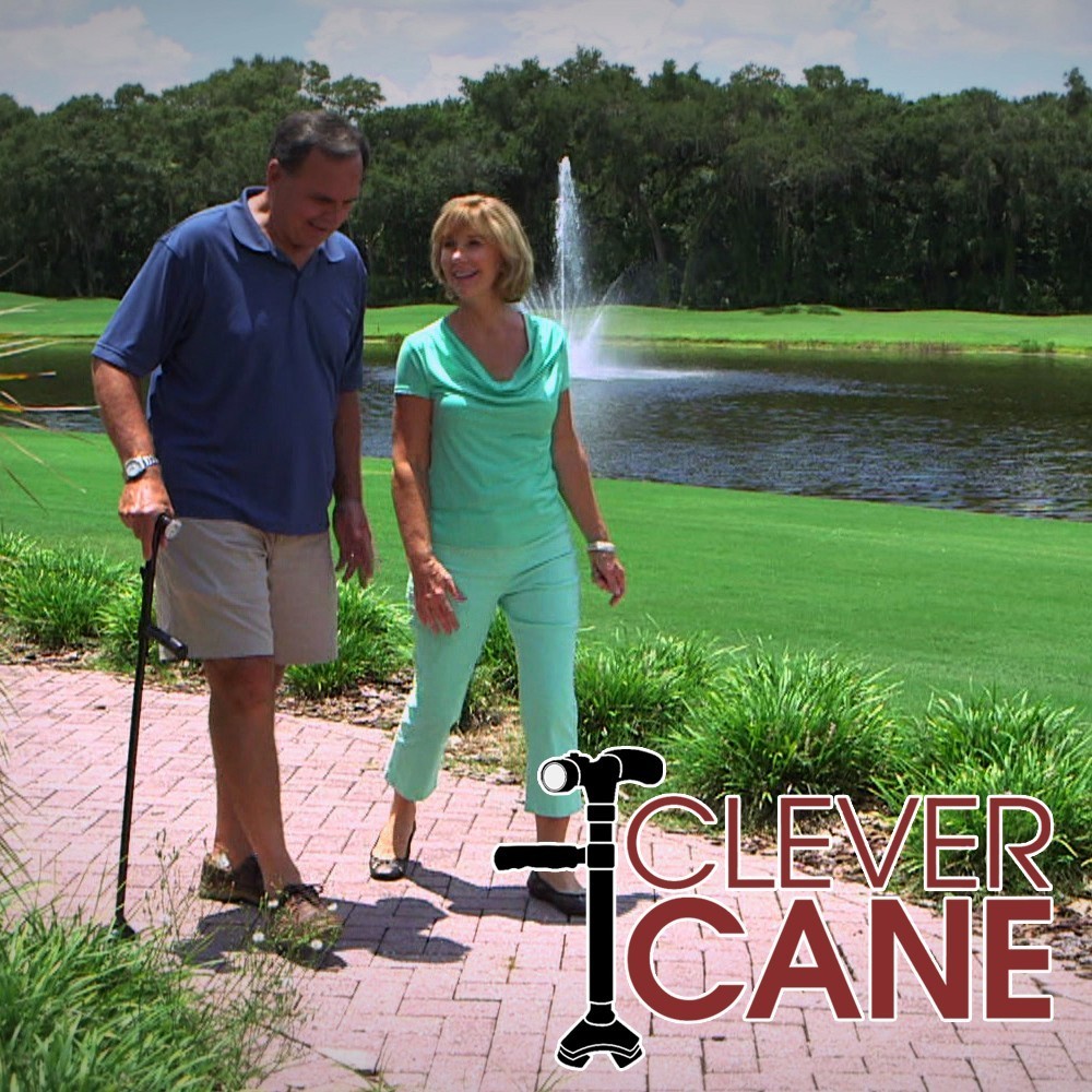 Clever Cane - baston avansat pliabil cu alarma, LED si 3 puncte de contact | Produs Original de la Telestar