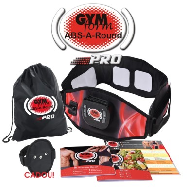Gymform ABS-A-Round Pro - centura cu tehnologie EMS pentru antrenamentul intregii zone abdominale | Produs Original de la Telestar Gymform ABS-A-Round Pro - centura cu tehnologie EMS pentru antrenamentul intregii zone abdominale | Produs Original de la Telestar