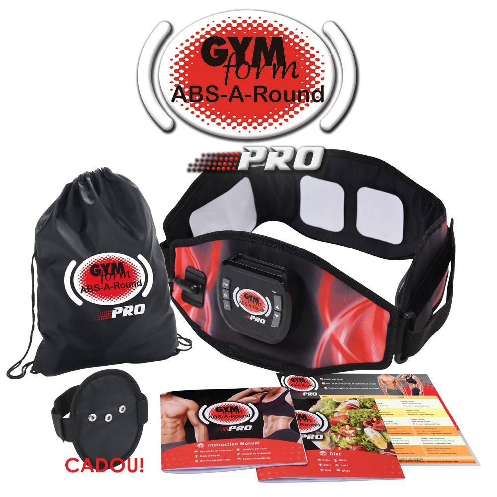 Gymform ABS-A-Round Pro - centura cu tehnologie EMS pentru antrenamentul intregii zone abdominale | Produs Original de la Telestar