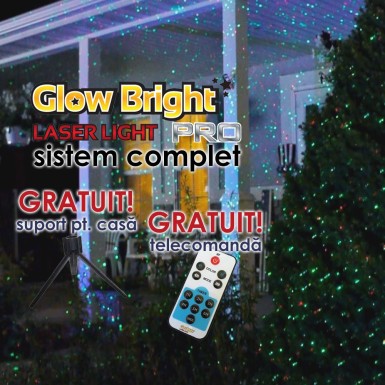 GlowBright Laser Light Pro - sistem laser complet cu limina miscatoare | Produs Original de la Telestar GlowBright Laser Light Pro - sistem laser complet cu limina miscatoare | Produs Original de la Telestar