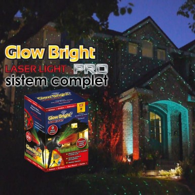 GlowBright Laser Light Pro - sistem laser complet cu limina miscatoare | Produs Original de la Telestar GlowBright Laser Light Pro - sistem laser complet cu limina miscatoare | Produs Original de la Telestar