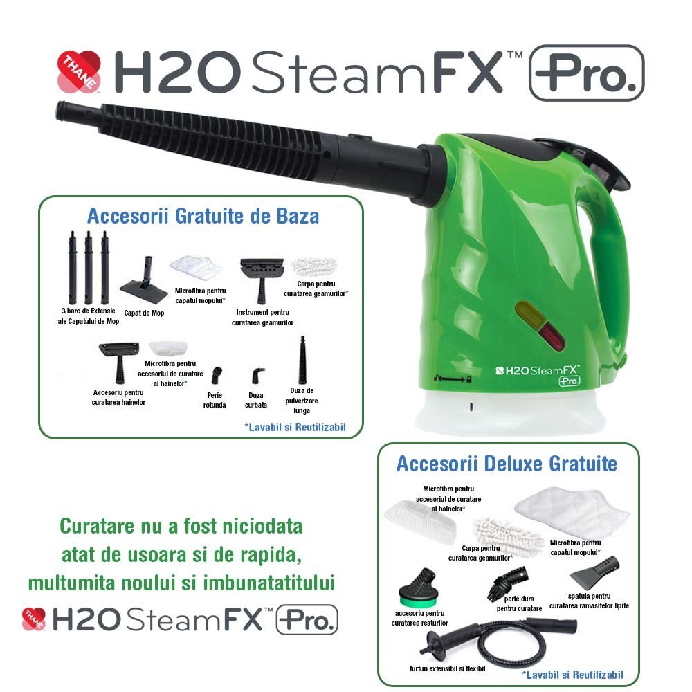 H2O SteamFX Pro unit and accessories packs H2O SteamFX Pro unit and accessories packs