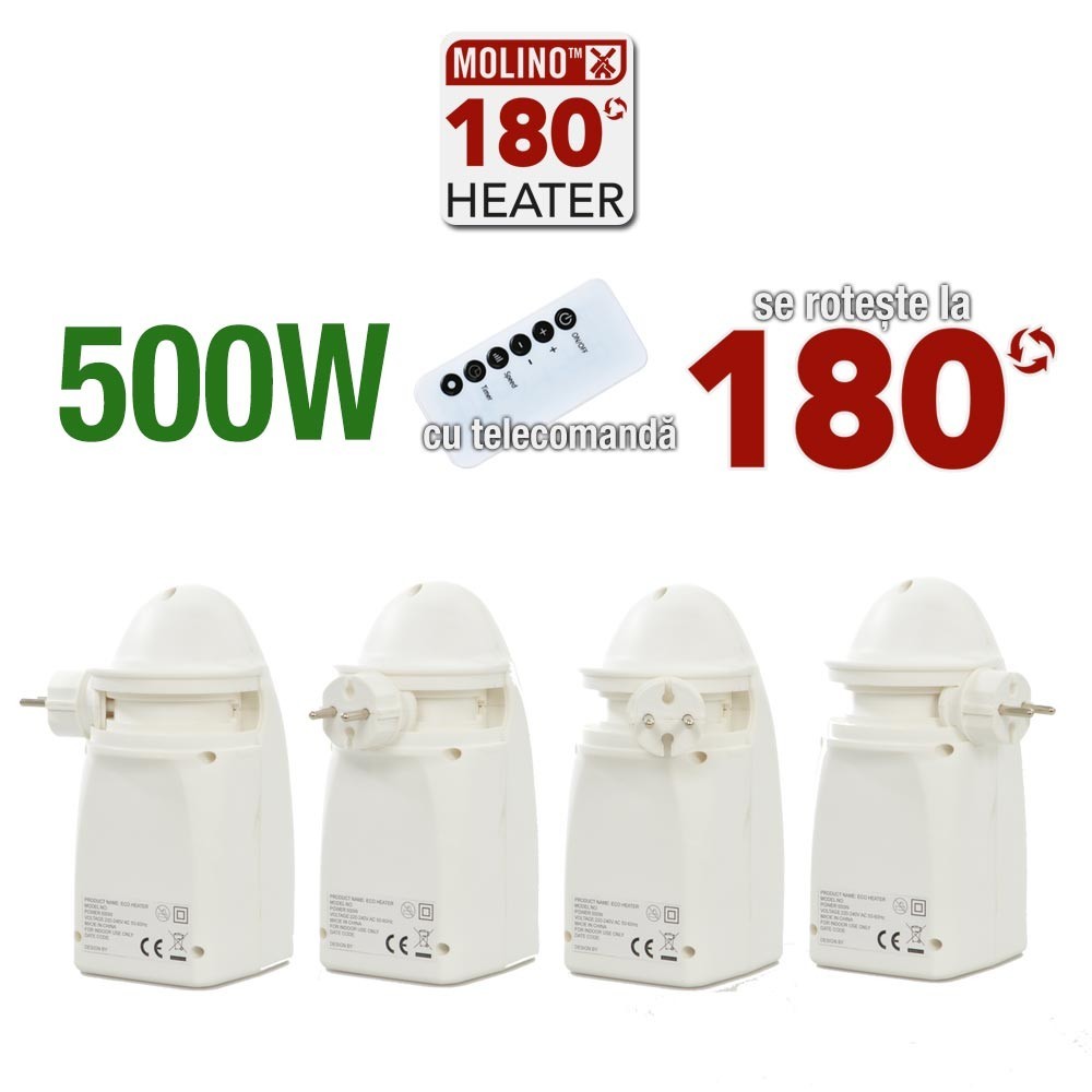 Molino Heater 180 degree rotation