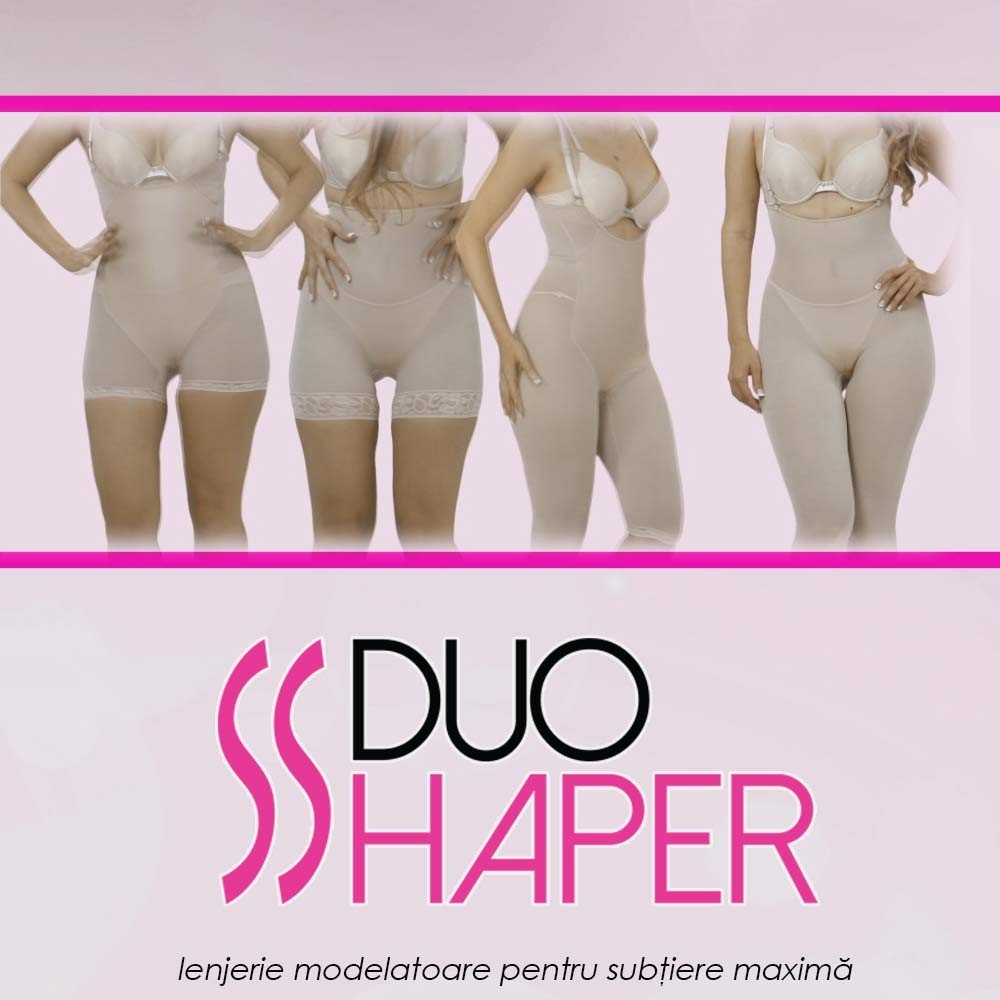 Duo Shaper - lenjerie modelatoare revolutionara cu doua desuuri pentru subtiere maxima si confort
