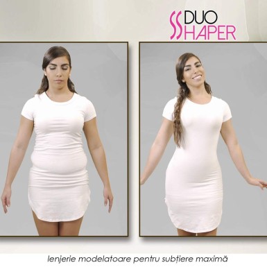 Duo Shaper - lenjerie modelatoare revolutionara cu doua desuuri pentru subtiere maxima si confort Duo Shaper - lenjerie modelatoare revolutionara cu doua desuuri pentru subtiere maxima si confort