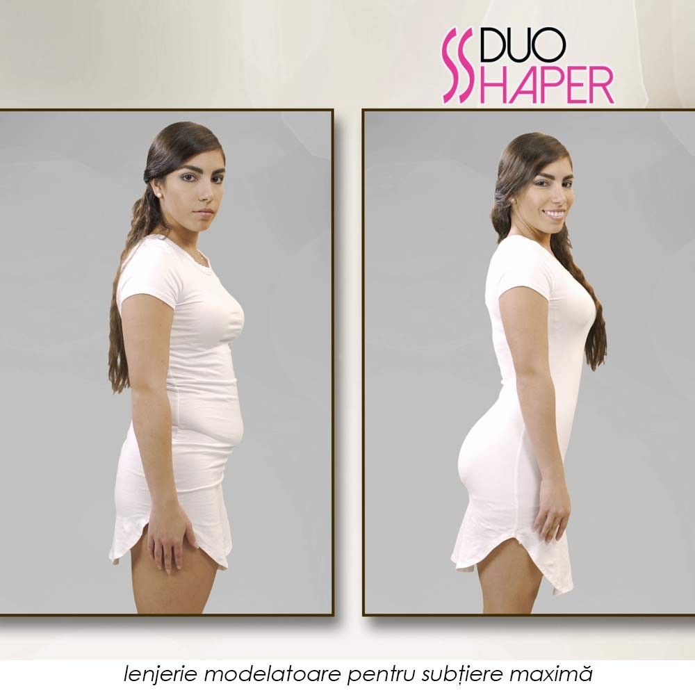 Duo Shaper - lenjerie modelatoare revolutionara cu doua desuuri pentru subtiere maxima si confort
