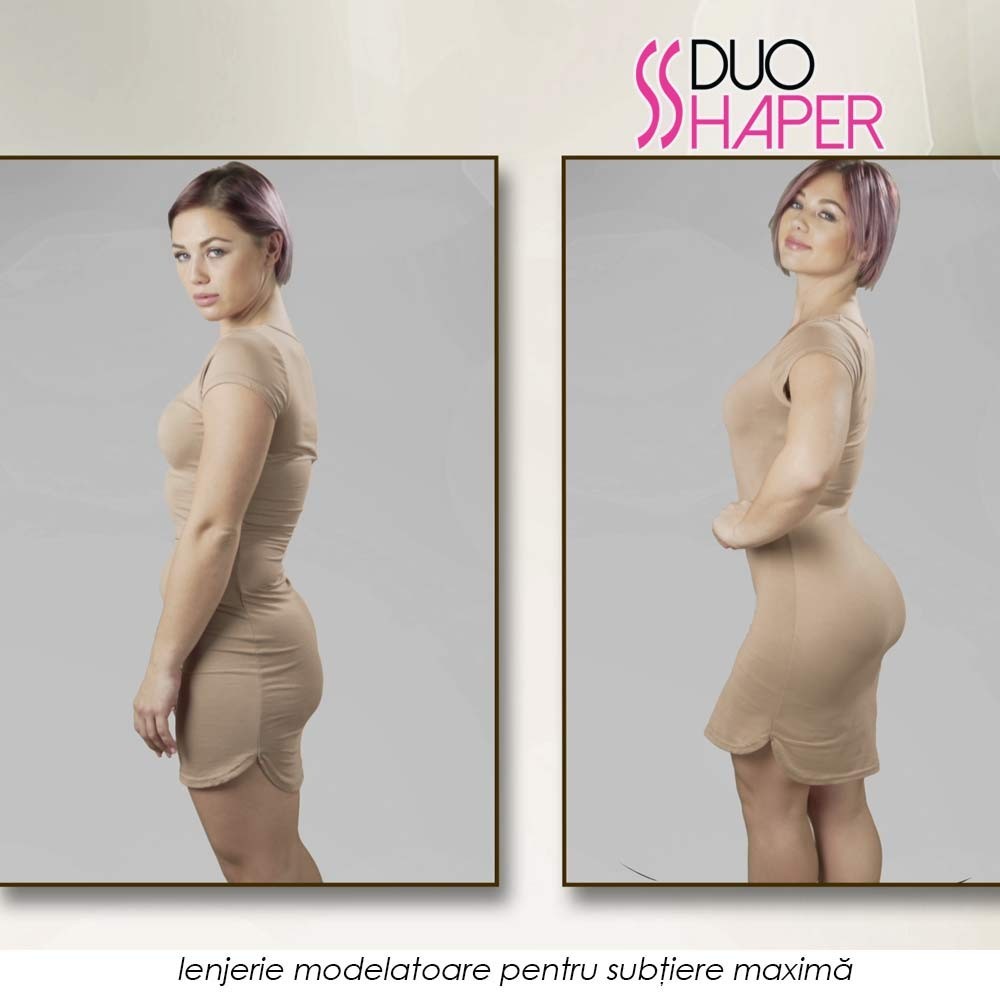 Duo Shaper - lenjerie modelatoare revolutionara cu doua desuuri pentru subtiere maxima si confort