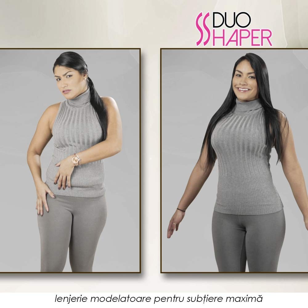 Duo Shaper - lenjerie modelatoare revolutionara cu doua desuuri pentru subtiere maxima si confort