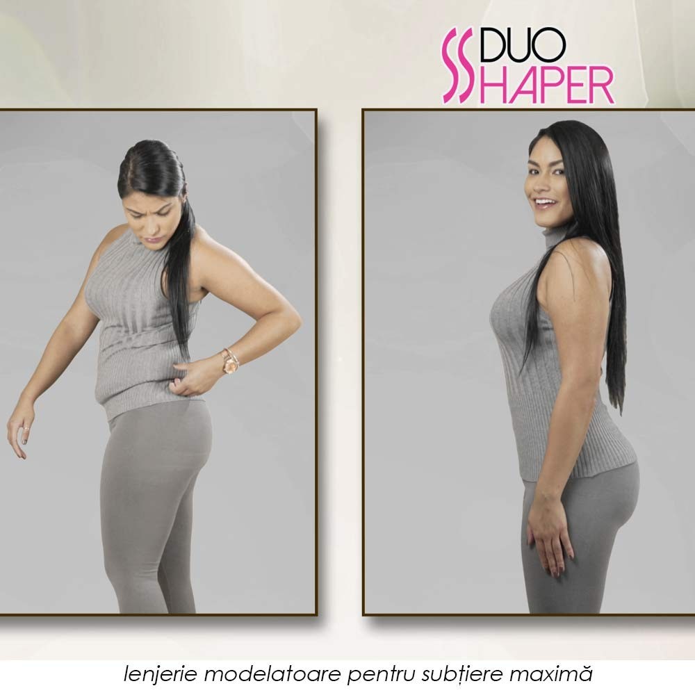 Duo Shaper - lenjerie modelatoare revolutionara cu doua desuuri pentru subtiere maxima si confort