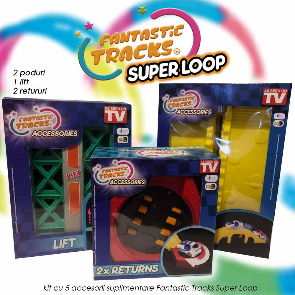 Fantastic Tracks Super Loop - kit cu 5 accesorii suplimentare