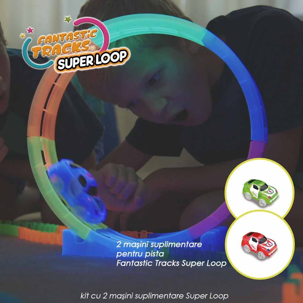 Fantastic Tracks Super Loop - kit cu 2 masini suplimentare