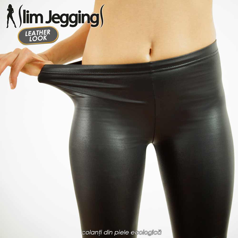Slim Jeggings Leather Look