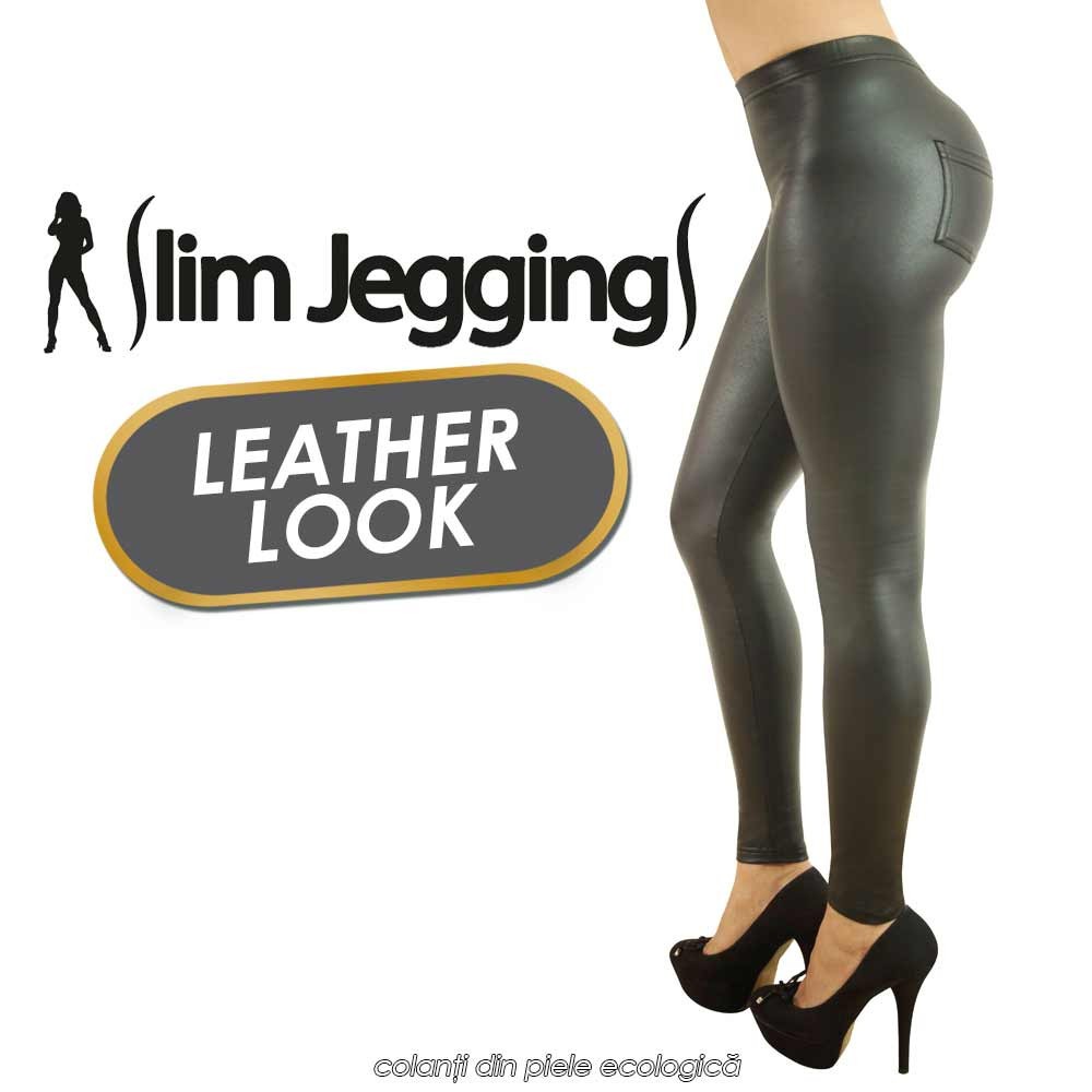 Slim Jeggings Leather Look