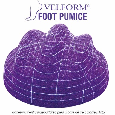 Velform Foot Pumice - noul accesoriu pentru indepartarea pielii uscate de pe calcaie si talpile picioarelor Velform Foot Pumice - noul accesoriu pentru indepartarea pielii uscate de pe calcaie si talpile picioarelor