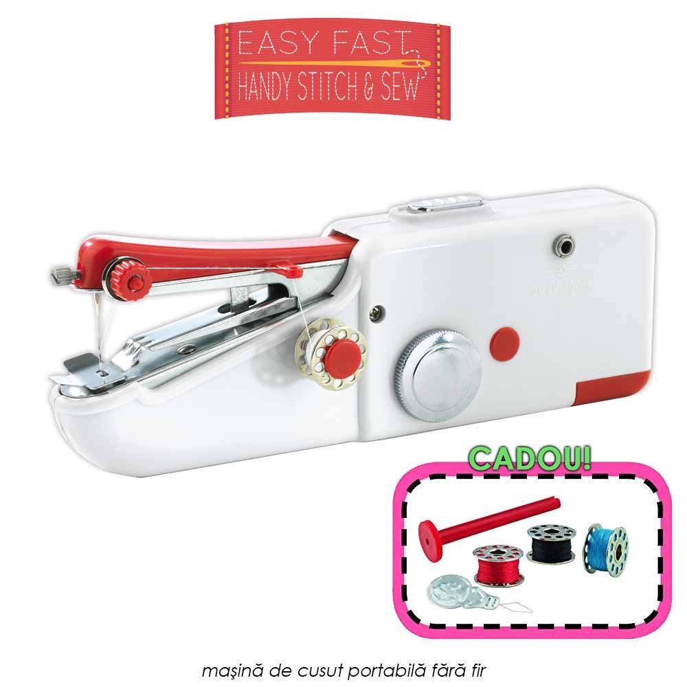 Sharpen Erasure put forward Easy Fast Handy Stitch & Sew | pret 79 lei | masina de cusut portabila fara fir | Telestar Sharpen Erasure put forward Easy Fast Handy Stitch & Sew | pret 79 lei | masina de cusut portabila fara fir | Telestar
