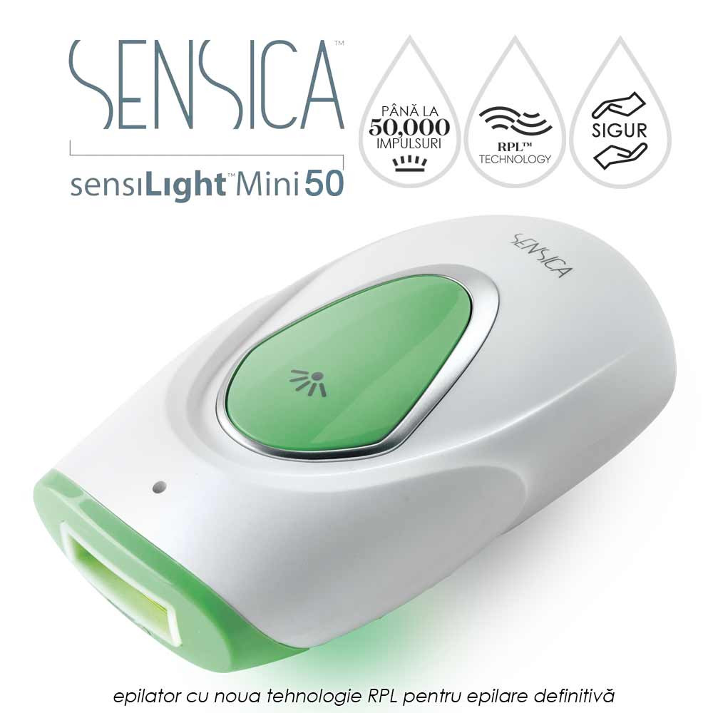 SensiLight Mini 50 - epilator cu noua tehnologie RPL (IPL avansat) pentru epilare definitiva
