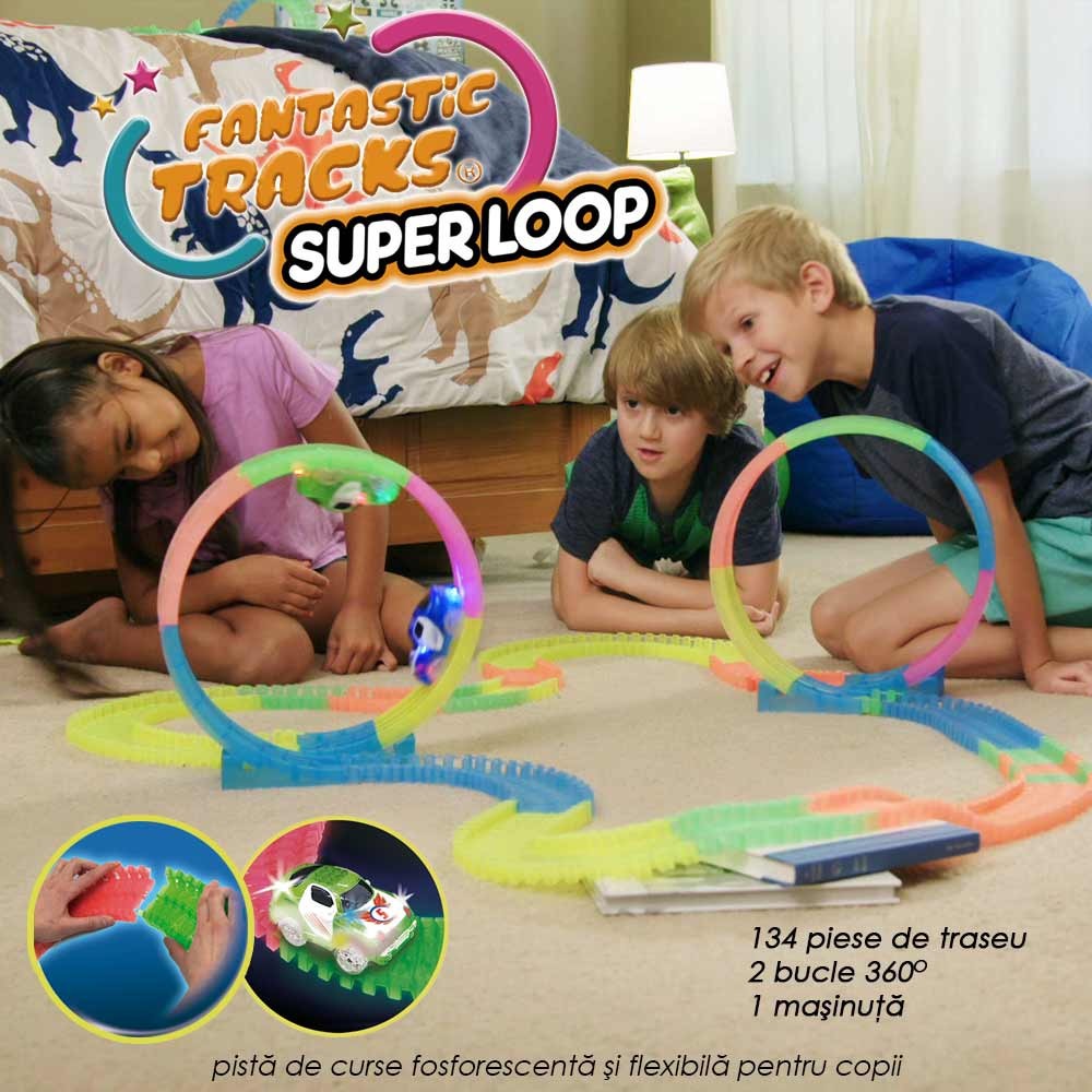 Fantastic Tracks Super Loop MEGA PACHET - cu toate accesoriile incluse