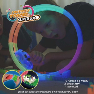 Fantastic Tracks Super Loop MEGA PACHET - cu toate accesoriile incluse Fantastic Tracks Super Loop MEGA PACHET - cu toate accesoriile incluse