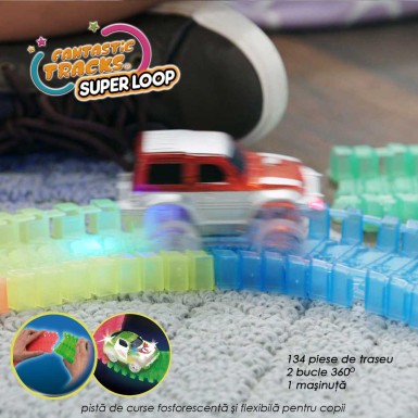 Fantastic Tracks Super Loop MEGA PACHET - cu toate accesoriile incluse Fantastic Tracks Super Loop MEGA PACHET - cu toate accesoriile incluse