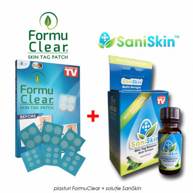 Pachet PROMO: FormuClear Skin Tag Patch + SaniSkin