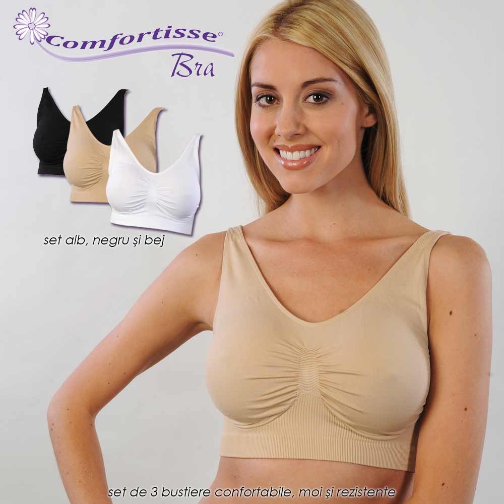 Comfortisse Bra - set de 3 bustiere confortabile, moi si rezistente