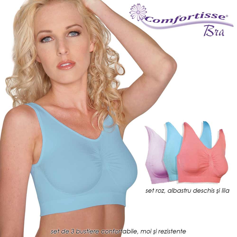 Comfortisse Bra - set de 3 bustiere confortabile, moi si rezistente