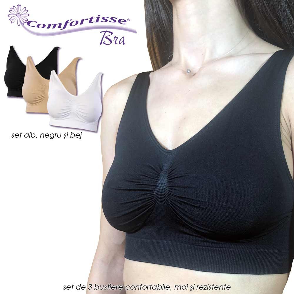 Comfortisse Bra - set de 3 bustiere confortabile, moi si rezistente