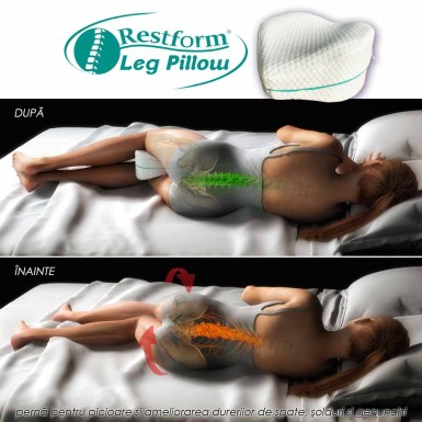 Restform Leg Pillow - perna ortopedica pentru picioare si ameliorarea durerilor de spate, solduri si genunchi Restform Leg Pillow - perna ortopedica pentru picioare si ameliorarea durerilor de spate, solduri si genunchi