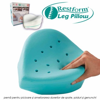 Restform Leg Pillow - perna ortopedica pentru picioare si ameliorarea durerilor de spate, solduri si genunchi Restform Leg Pillow - perna ortopedica pentru picioare si ameliorarea durerilor de spate, solduri si genunchi