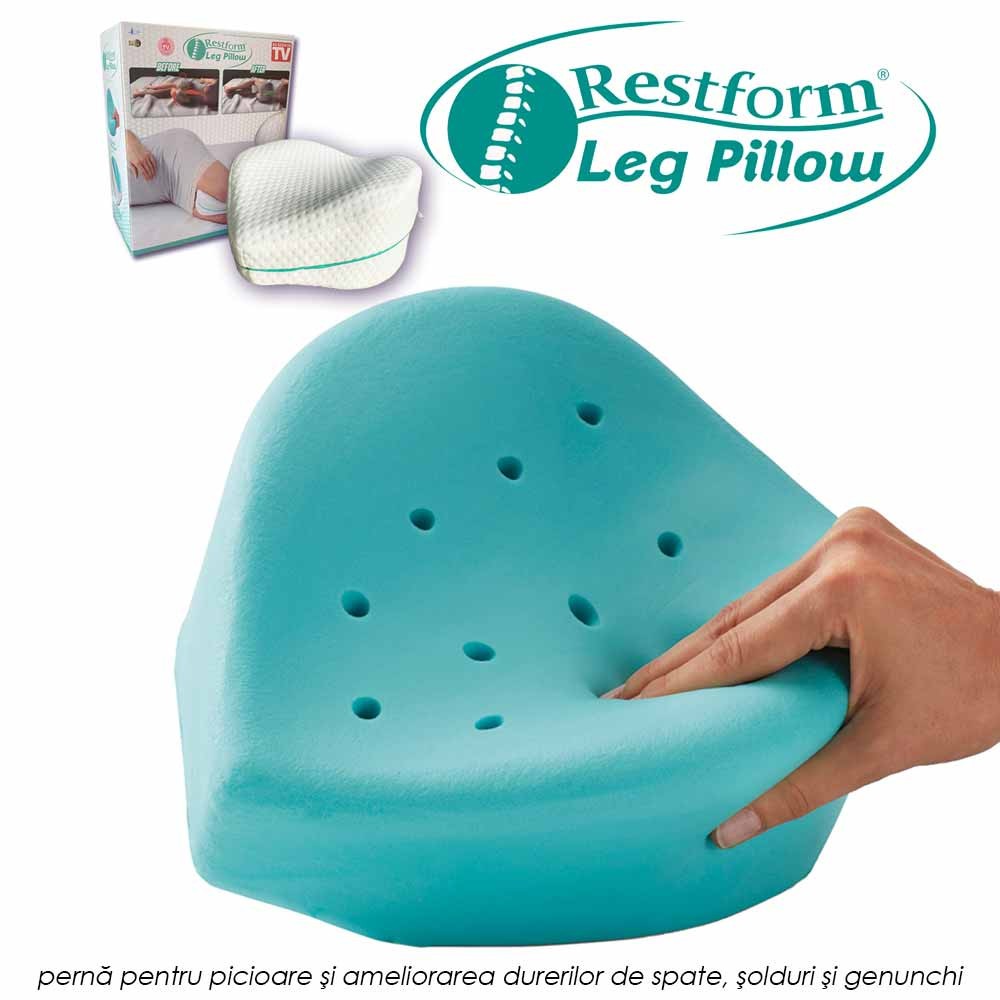 Restform Leg Pillow - perna ortopedica pentru picioare si ameliorarea durerilor de spate, solduri si genunchi Restform Leg Pillow - perna ortopedica pentru picioare si ameliorarea durerilor de spate, solduri si genunchi