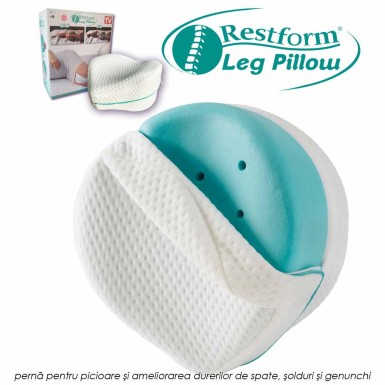 Restform Leg Pillow - perna ortopedica pentru picioare si ameliorarea durerilor de spate, solduri si genunchi Restform Leg Pillow - perna ortopedica pentru picioare si ameliorarea durerilor de spate, solduri si genunchi