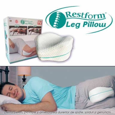 Restform Leg Pillow - perna ortopedica pentru picioare si ameliorarea durerilor de spate, solduri si genunchi Restform Leg Pillow - perna ortopedica pentru picioare si ameliorarea durerilor de spate, solduri si genunchi
