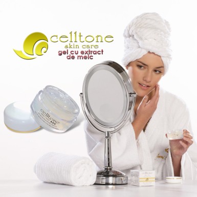 Pachet PROMO: 2 geluri cu extract de melc Celltone + 1 lapte de corp cu extract de melc si aloe vera Celltone Pachet PROMO: 2 geluri cu extract de melc Celltone + 1 lapte de corp cu extract de melc si aloe vera Celltone