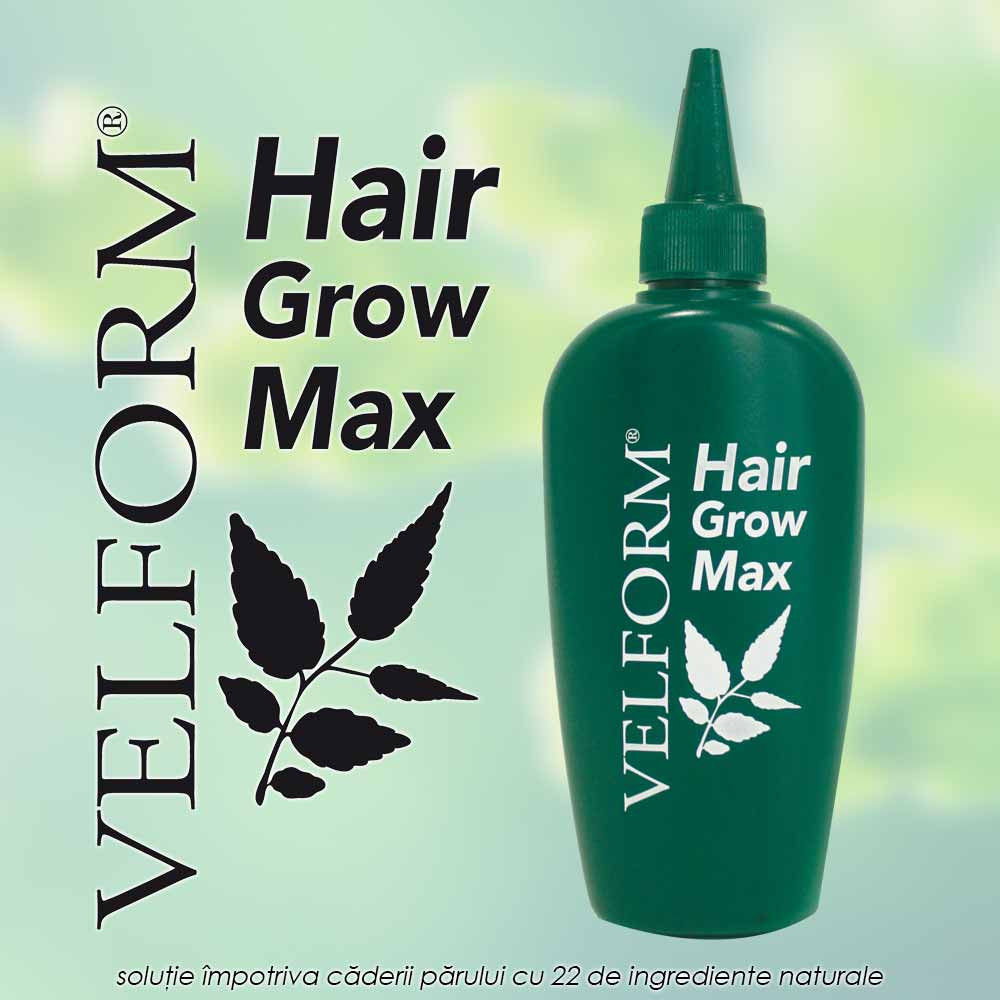 Velform Hair Grow Max - solutie impotriva caderii parului cu 22 de ingrediente naturale