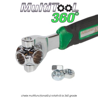 Multitool 360 - cheie multifunctionala si rotativa la 360 grade Multitool 360 - cheie multifunctionala si rotativa la 360 grade