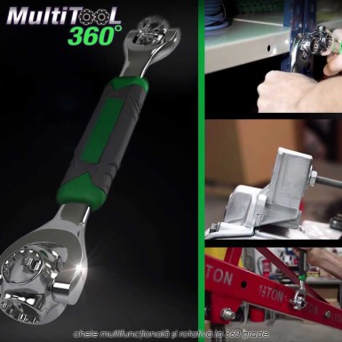 Multitool 360 - cheie multifunctionala si rotativa la 360 grade Multitool 360 - cheie multifunctionala si rotativa la 360 grade